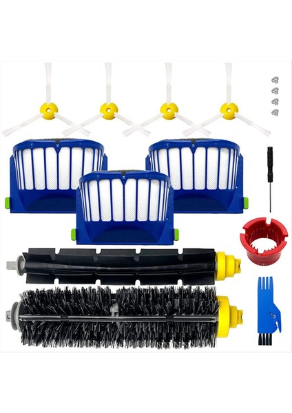 Irobot Roomba Için Yedek Parça Kiti 600 Serisi -595 610 614 620 630 650 660 665 Süpürücü (Yurt Dışından)