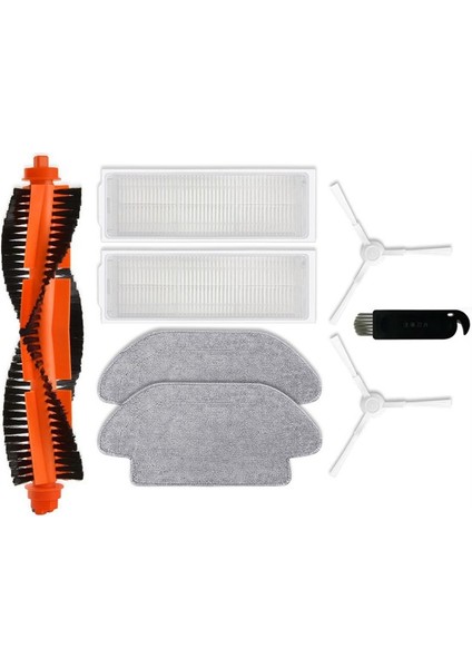 Xiaomi Robot Vakum S10 S10 S12 B106GL Ana Yan Fırça Hepa Filtre Mop Bezi Yedek Yedek Parçalar Aksesuarları (Yurt Dışından)