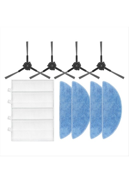 Ecovacs Için Y1 Pro / Y1 Pro Plus Robot Vakum Yedek Yan Fırça Hepa Filtre Mop Padleri Yedek Parçalar Aksesuarları (Yurt Dışından) indirimleri