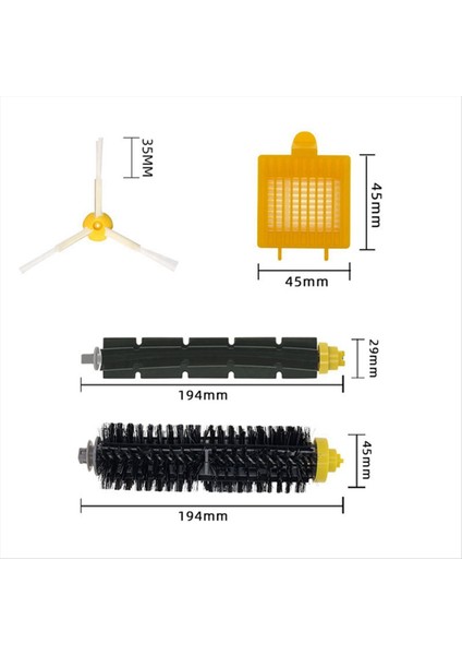 Irobot Roomba Için Yedek Parçalar 600/700 Serisi 630/650/760/770/780 Vakum (Yurt Dışından) indirimleri