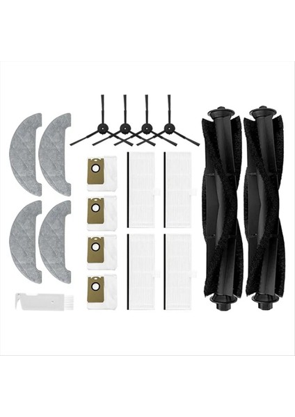 Xiaomi Viomi S9 Robot Vakum Temizleyici Aksesuarları Hepa Filtresi Ana Yan Fırça Toz Torbası Mop Kumaşları Yedek Parçalar (Yurt Dışından)