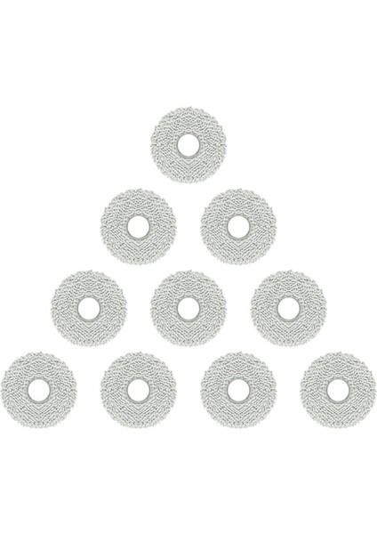 10 Adet Dream Bot L10S Için Mop Bezi Ultra / S20 / S10 Pro / X10 Roborock Q Revo Mijia B101CN Robot Vakum Süpürücü (Yurt Dışından)