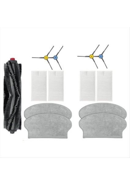 Mıdea VCR21LSW / Mıdea M6 Robot Vakum Süpürge Değiştirmeleri Parçalar Mian Yan Fırça Mop Bezi Hepa Filtre (Yurt Dışından)