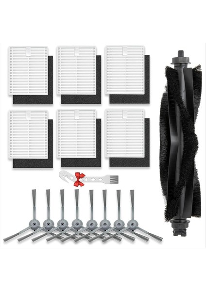 Eufy L60/ L60 Ses/ L50/ L50 Ses Robot Vakum Süpürge Ana Yan Fırça Hepa Filtre Yedek Parçaları Için (Yurt Dışından)