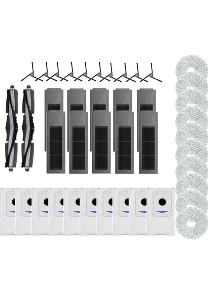 Ecovacs Deebot X2 Omnı/x2 Pro Toz Çantası Hepa Filtresi Ana Fırça Mop Çöp Kutusu Robot Vakum Süpürücü (Yurt Dışından)