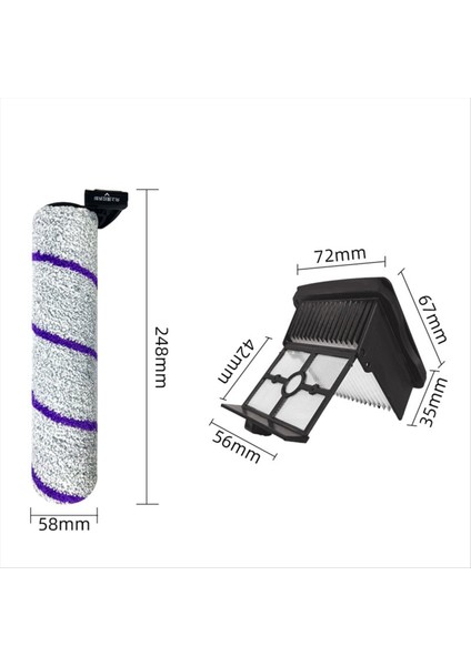 Narwal S1 / YJSC001 Için Vakum Süpürge Yedek Yedek Parçalar Aksesuarlar Silindir Fırçası Hepa Filtresi, 4pcs (Yurt Dışından) fırsatları