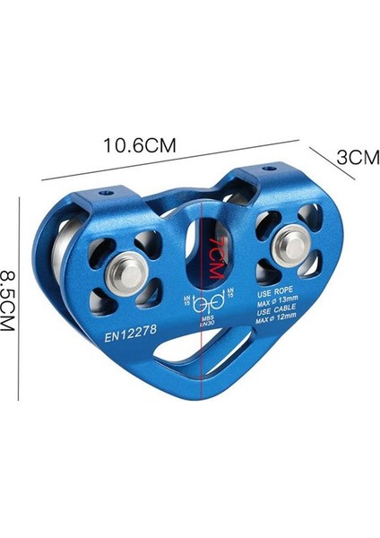 Açık Tırmanma Kaldırma Taşımacılığı Dağcılık Kalp Şekli Çift Kasnak Çelik Kablo Sli Kabar (Yurt Dışından) indirimleri