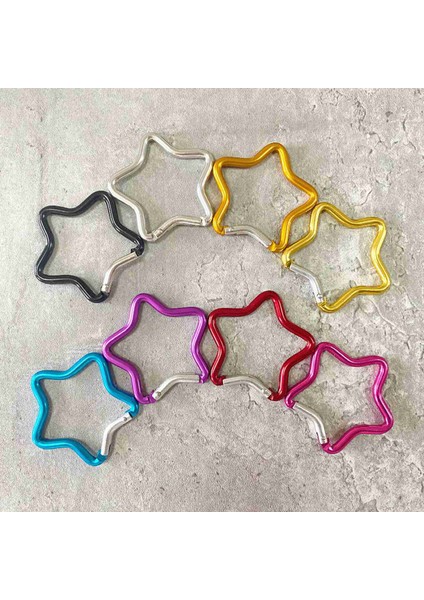 20PCS Beş Nolu Yıldız Alüminyum Karabeşli Anahtar Zinciri Açık Mekan Keyasyon Kancası Su Şişesi Asma Toka Seyahat Aksesuarları (Yurt Dışından) fırsatları