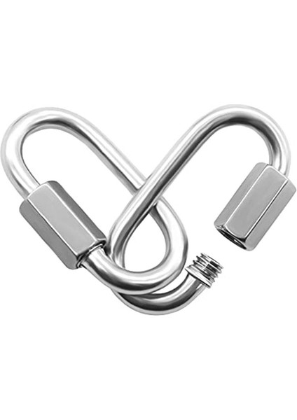 12 Paket Hızlı Bağlantı 5/32 Inç Ağır Hizmet Karabinası D Kamp Yürüyüşü Için Şekil Zinciri Bağlantıları Açık Ekipman Kilitleme (Yurt Dışından) modelleri