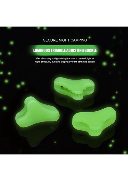 100PCS Açık Kamp Işığı Halat Toka Çadır Çekme Ipi Aydınlatma Işığı Kayma Anti-Kayma Ipi Toka Çadır Aksesuarları (Yurt Dışından)