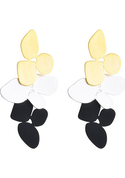 ADORE-R0004 Renk Bloklu Geometrik Kadın Küpeleri (Yurt Dışından)