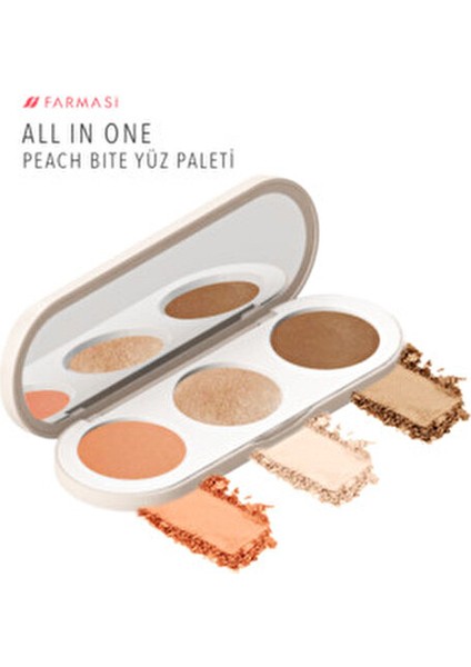 Peach Bite Palet Bronze Renkli 3'ü 1 Arada Kontür Aydınlatıcı Allık 13 gr fiyatları