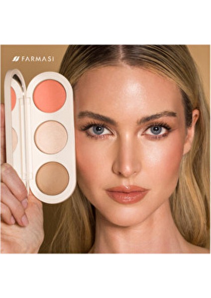 Peach Bite Palet Bronze Renkli 3'ü 1 Arada Kontür Aydınlatıcı Allık 13 gr fırsatları