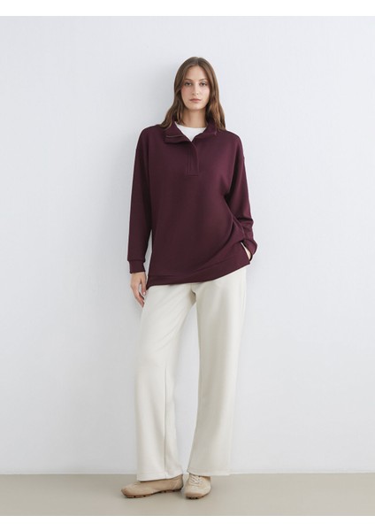 Yeni Sezon Dik Yaka Kadın Sweatshirt Tunik fiyatları