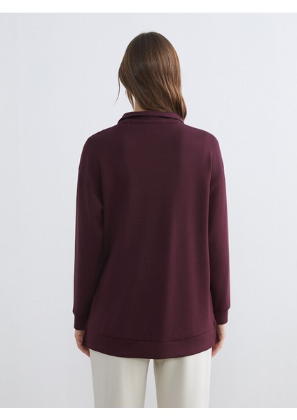 Yeni Sezon Dik Yaka Kadın Sweatshirt Tunik fırsatları