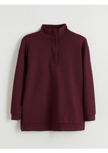 Yeni Sezon Dik Yaka Kadın Sweatshirt Tunik indirimleri