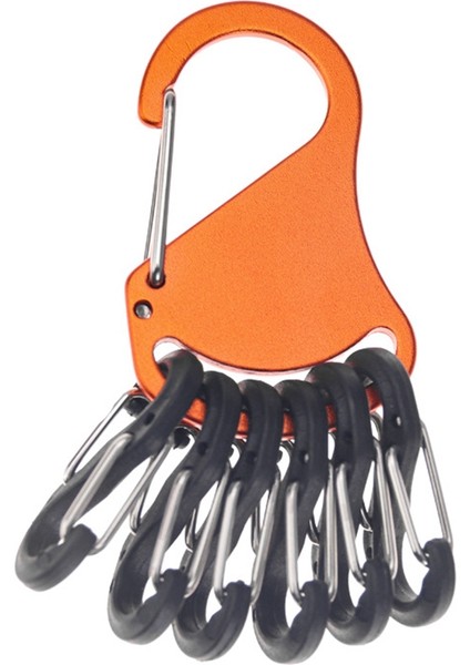 Sarı Güvenli Güvenli Tuşlar ve Aletler Mini Plastik Anahtarlık Alüminyum Karabin (Yurt Dışından)