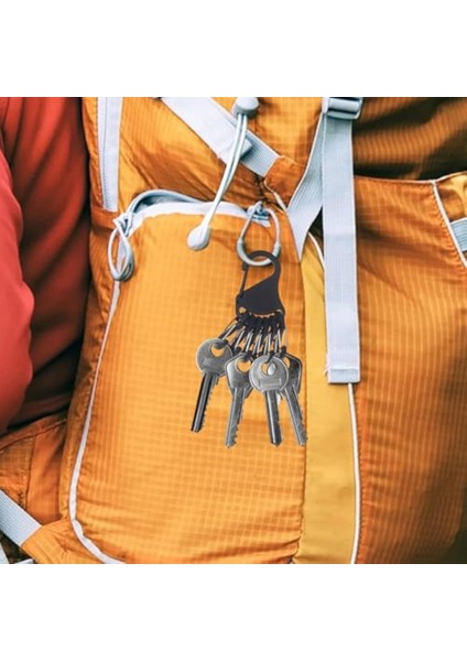 Sarı Güvenli Güvenli Tuşlar ve Aletler Mini Plastik Anahtarlık Alüminyum Karabin (Yurt Dışından) fırsatları