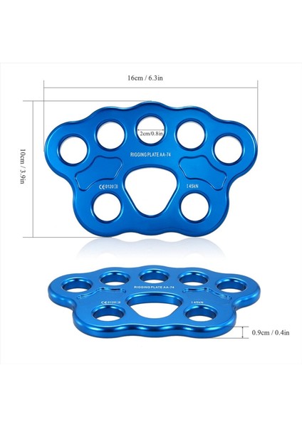 8 Delik Açık Pençe Arma Plakası 45KN Kaya Tırmanışı Dağcılık Ankraj Noktası Konnektör Dişli Tulma Plakası (Yurt Dışından) fiyatları