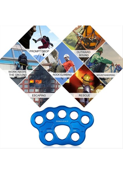 8 Delik Açık Pençe Arma Plakası 45KN Kaya Tırmanışı Dağcılık Ankraj Noktası Konnektör Dişli Tulma Plakası (Yurt Dışından) indirimleri