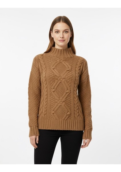 Kadın Yarım Balıkçı Kazak 3516