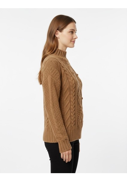 Kadın Yarım Balıkçı Kazak 3516 fiyatları