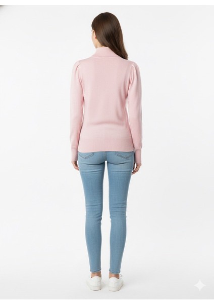 Kadın Yarım Balıkçı Triko Kazak 5688 modelleri