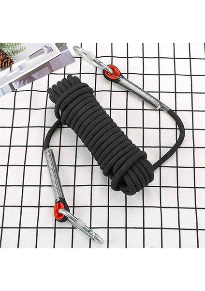 15M Açık Tırmanma Ipi Çapı 10MM Açık Yürüyüş Aksesuarları Yüksek Mukavemetli Ip Güvenlik Ipi Siyah (Yurt Dışından) fırsatları