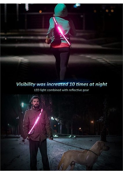 LED Yansıtıcı Kemer Yürüyüş Dişlisi Gece Yürüyüşçü Için Güvenlik Işığı Güvenlik Şarj Edilebilir Yansıtıcı Koşu Dişlisi Siyah (Yurt Dışından) fiyatları