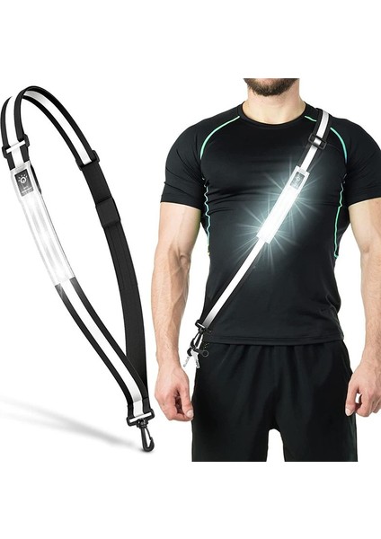 LED Yansıtıcı Kemer Yürüyüş Dişlisi Gece Yürüyüşçü Için Güvenlik Işığı Güvenlik Şarj Edilebilir Yansıtıcı Koşu Dişlisi Siyah (Yurt Dışından) fırsatları