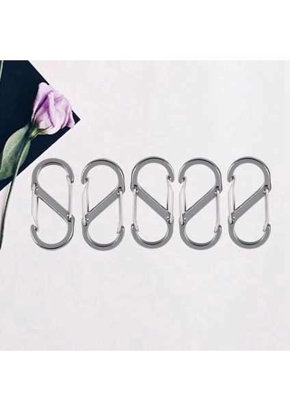 10 Pcs Mini S Şekil Kaynak Zinciri Karabin Sigorta Klipsleri (Gümüş) (Yurt Dışından) fiyatları
