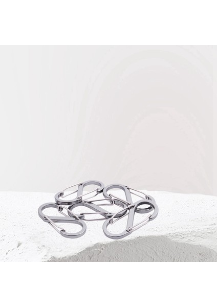 10 Pcs Mini S Şekil Kaynak Zinciri Karabin Sigorta Klipsleri (Gümüş) (Yurt Dışından) modelleri