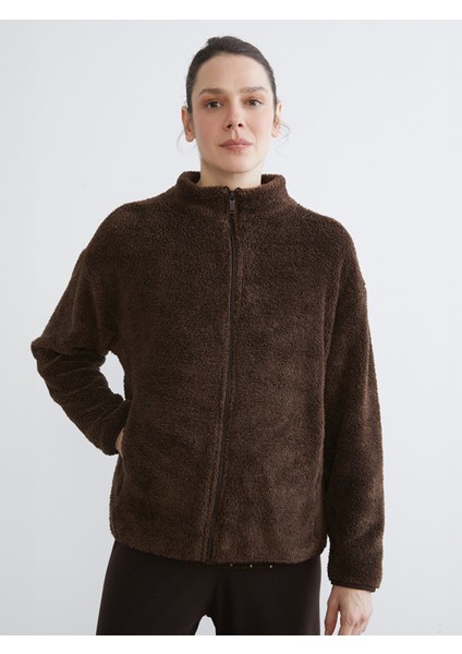 Yeni Sezon Dik Yaka Kadın Polar Hırka