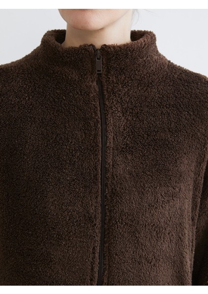 Yeni Sezon Dik Yaka Kadın Polar Hırka modelleri