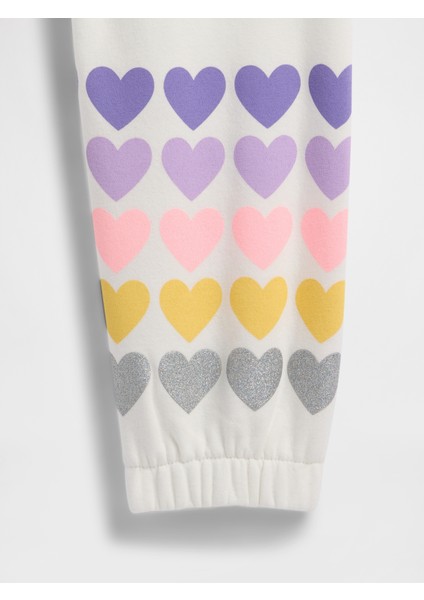 Kız Çocuk Beyaz Relaxed Gap Logo Jogger Eşofman fiyatları