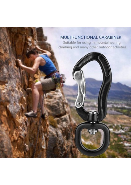 360 ° Döner Dönen Karabiner Klips 2pcs 700LBS Ağırlık Kapasite Hamak Sandalyesi Yaylı Karabin D Tokası (Yurt Dışından) indirimleri