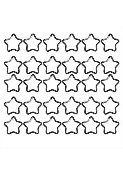 Karabiner Klip Yıldız Karabihi Alüminyum Alaşım Anahtar Zinciri Kanca Kamp Balıkçılık Yürüyüş Sırt Çantası Tokası Siyah (Yurt Dışından)