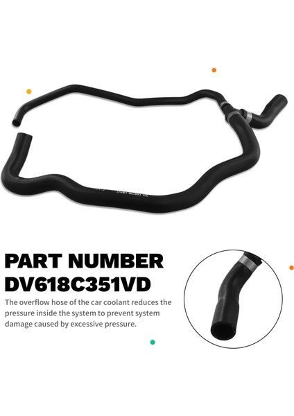DV618C351VD Soğutucu Soğutucu Taşma Hortumu Ford Focus Mk3 C-Max Connect 1 0t Ecoboost Sıcak Hava Üfleme Su Borusu DV618C351VE (Yurt Dışından) indirimleri