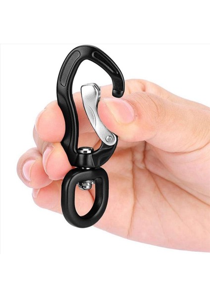 6x 360 ° Döner Dönen Karabiner Klips Çok Fonksiyonlu Alüminyum Alaşım Karabiner D Tokası Açık Kamp Yürüyüşü Için (Yurt Dışından) fırsatları