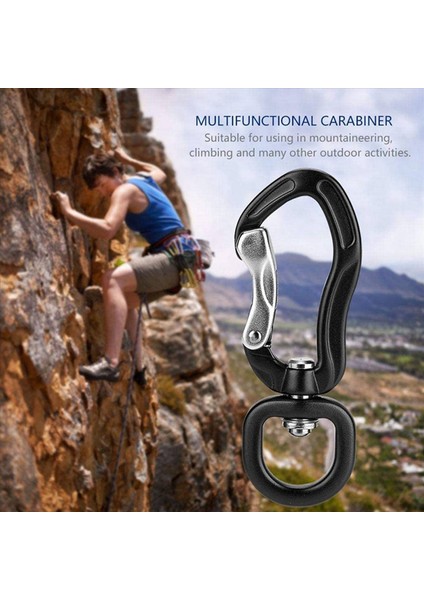 6x 360 ° Döner Dönen Karabiner Klips Çok Fonksiyonlu Alüminyum Alaşım Karabiner D Tokası Açık Kamp Yürüyüşü Için (Yurt Dışından) indirimleri