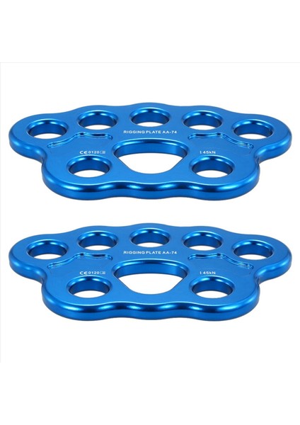 2x 8 Delik Açık Pençe Arma Plakası 45KN Kaya Tırmanma Dağcılık Ankraj Noktası Dişli Dişli Tulma Plakası (Yurt Dışından)