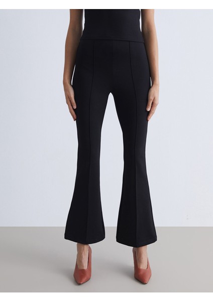 Yeni Sezon Beli Lastikli Ispanyol Paça Kadın Pantolon fırsatları