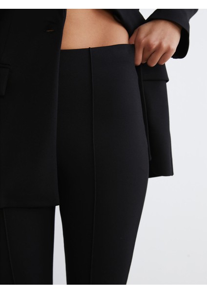 Yeni Sezon Beli Lastikli Ispanyol Paça Kadın Pantolon indirimleri