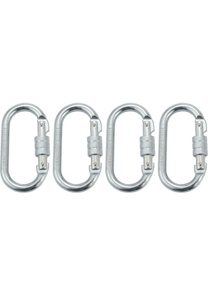 4x O Şekil 25KN Alaşım Çelik Güvenlik Tokası Profesyonel Kaya Tırmanışı Karabin Dağcılık Tokası Ana Kilit (Yurt Dışından)