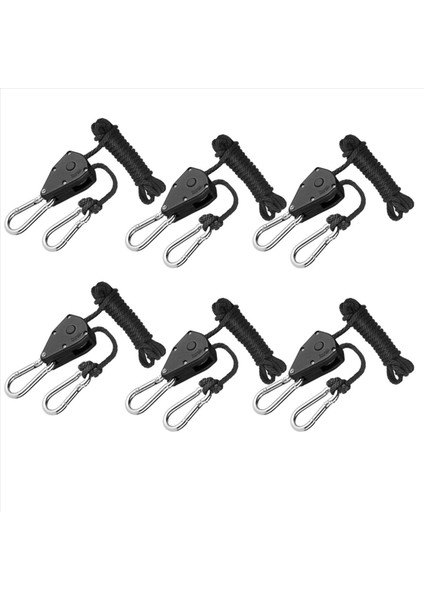 12PCS Ayarlanabilir 1/8inç Kiracı Çadır Fan LED Için Asma Bitki Lambası Halat Cırcır Askısı Askısı Kaldırma Kasnağı Kancası (Yurt Dışından) fırsatları