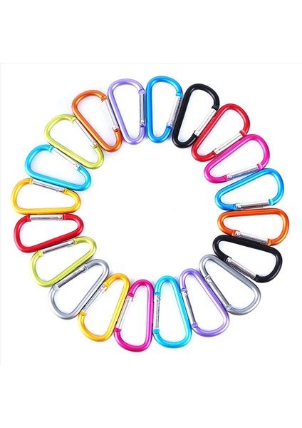 80PCS D-Ring Kilitleme Karabaşık Keychain Bahar Kilit Kilit Karabin Hook Açık Mekan Kamp Equipmengt (Yurt Dışından) fiyatları