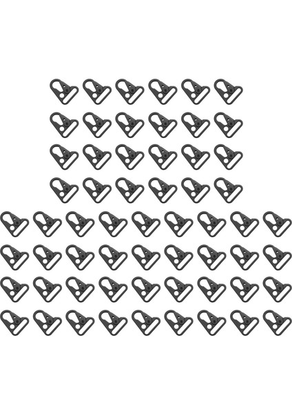 60 Adet Genişlemiş Ağız Klipsli Sling Tokası Olekranon Kancası Anahtarlık Çırpı Kancaları Açık Çanta Siyah Renk (Yurt Dışından)