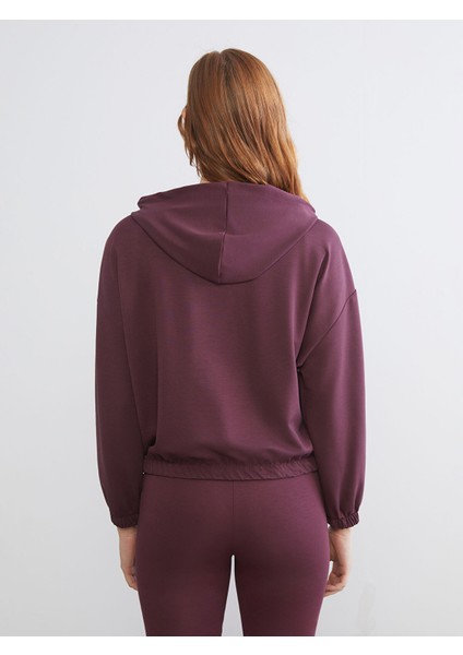 Yeni Sezon Kapüşonlu Oversize Kadın Fermuarlı Sweatshirt fırsatları