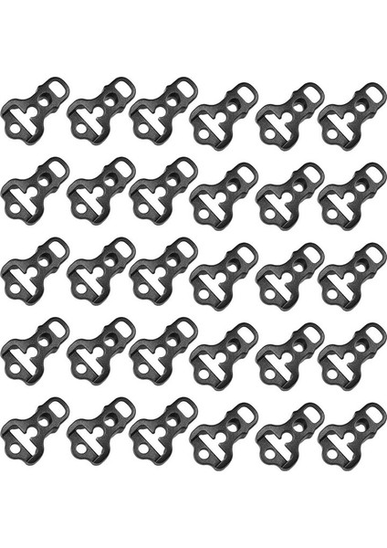 30PCS Camping Tente Guy Hat Tente Halat Halat Germe Sırt Çantası Ekipman Aksesuarları (Yurt Dışından)