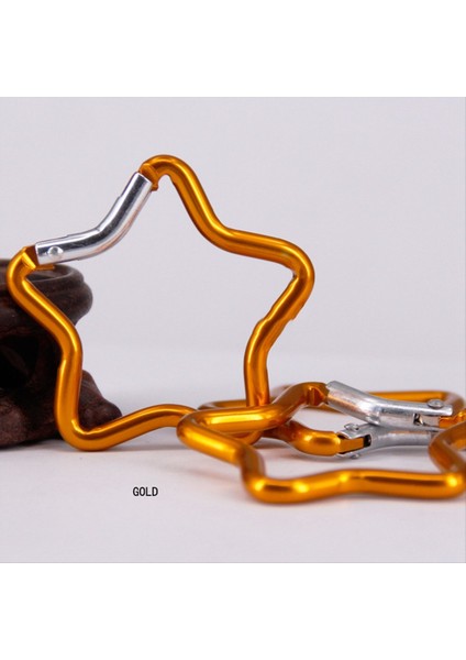 Sarı Beş Noktalı Yıldız Toka Açık Kamp Aracı Anahtarlık Klipsi Anahtarlık Kanca Karabiner Dış Mekan Aracı (Yurt Dışından) modelleri